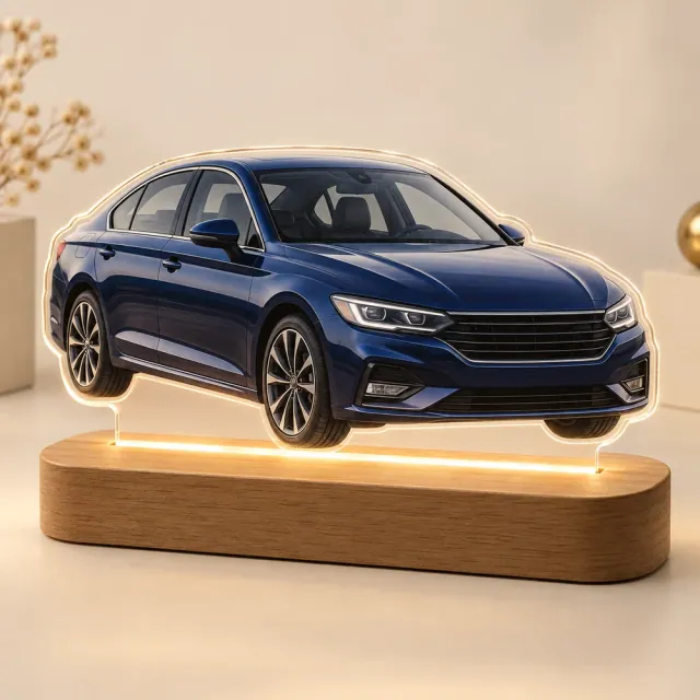 Figurină auto personalizată cu bază LED