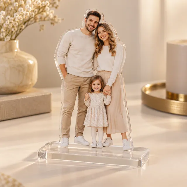 Figurină de familie personalizată din plexiglas
